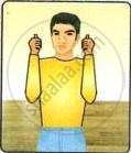 The image displays an educational graphic illustrating a referee signal with both hands raised and thumbs pointing upward, corresponding to the official rules and manual reference.
