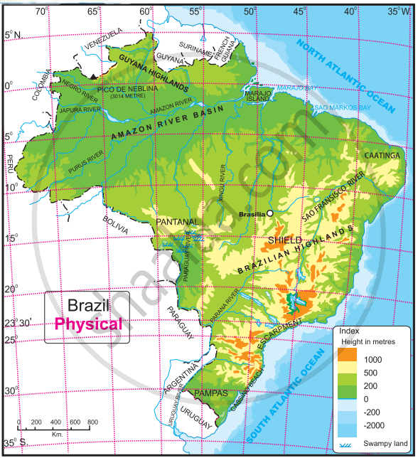 Read The Following Map And Answer The Questions Given Below Geography Shaalaa Com