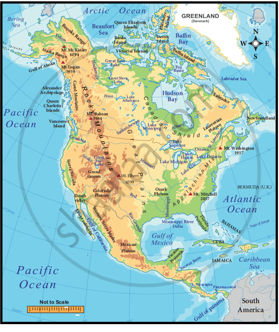 With The Help Of The Map Given In The Text And An Atlas Name The Seas 