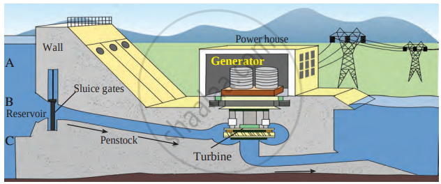 water turbine generator diagram