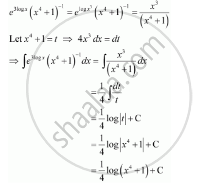 Integrate the function : e5 log x e4 log xe3 log x e2 log x