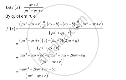 Find The Derivative Of The Following Functions It Is To Be Understood That A B C D P Q R And S Are Fixed Non Zero Constants And M And N Are Integers