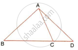 The image displays a triangle ABD with an internal line segment AC connecting vertex A to a point C on the base BD. It illustrates proportional base segments and area relationships for adjacent triangles sharing a common vertex and altitude.