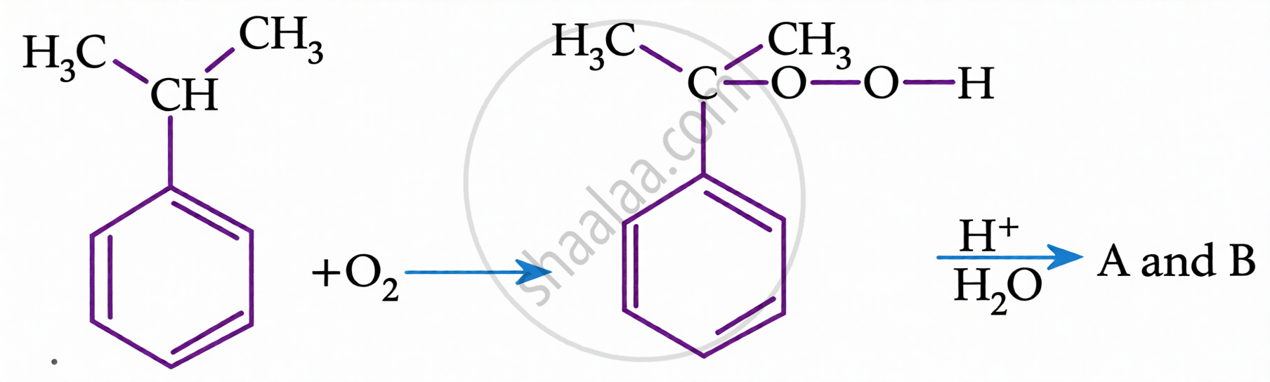 In the following reaction: The compounds A and B respectively are ...