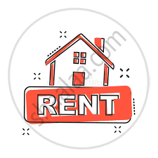 Cartoon Rent House Icon in Comic Style. Home Illustration Pictogram. Rental  Sign Splash Business Concept. Stock Vector - Illustration of cartoon, flat:  120766246