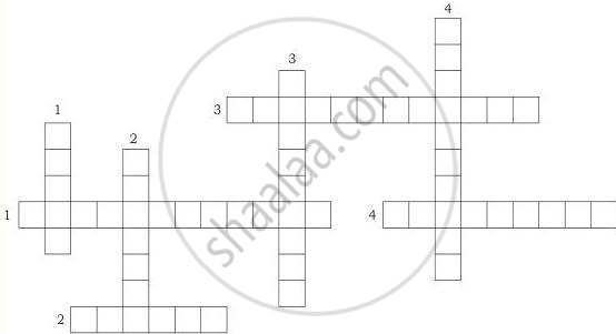 This image shows a blank educational crossword puzzle grid, typically found at the end of a textbook chapter on nutrition and food safety.