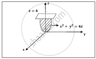 Find The Volume Of The Paraboloid X 2 Y 2 4 Z Cut Off By The Plane 𝒛 𝟒 Applied Mathematics 2 Shaalaa Com