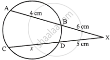 Chords AB and CD of a circle when extended meet at point X. Given AB ...
