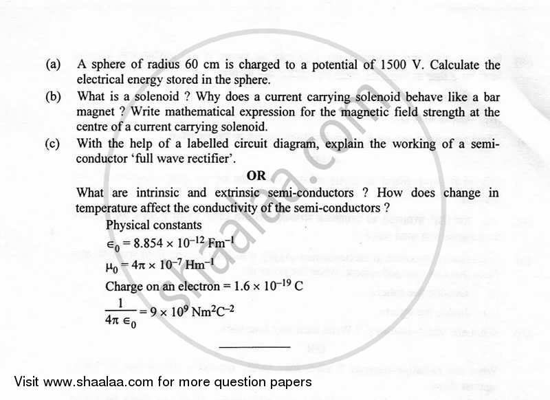 Applied Physics 2012-2013 Class 12 - CBSE (Central Board of Secondary Education) question paper with PDF download