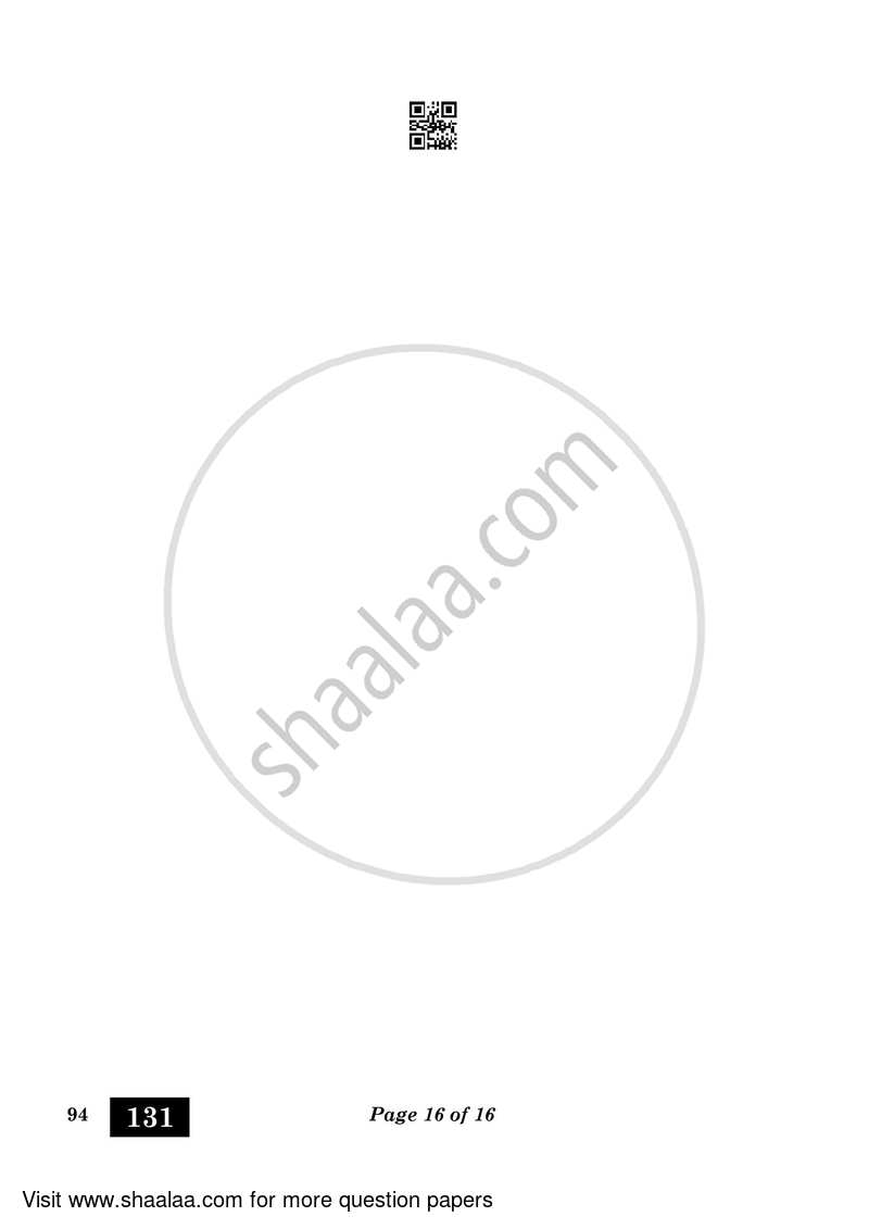 Beauty and Wellness 2022-2023 Class 10 - CBSE (Central Board of Secondary Education) question paper with PDF download