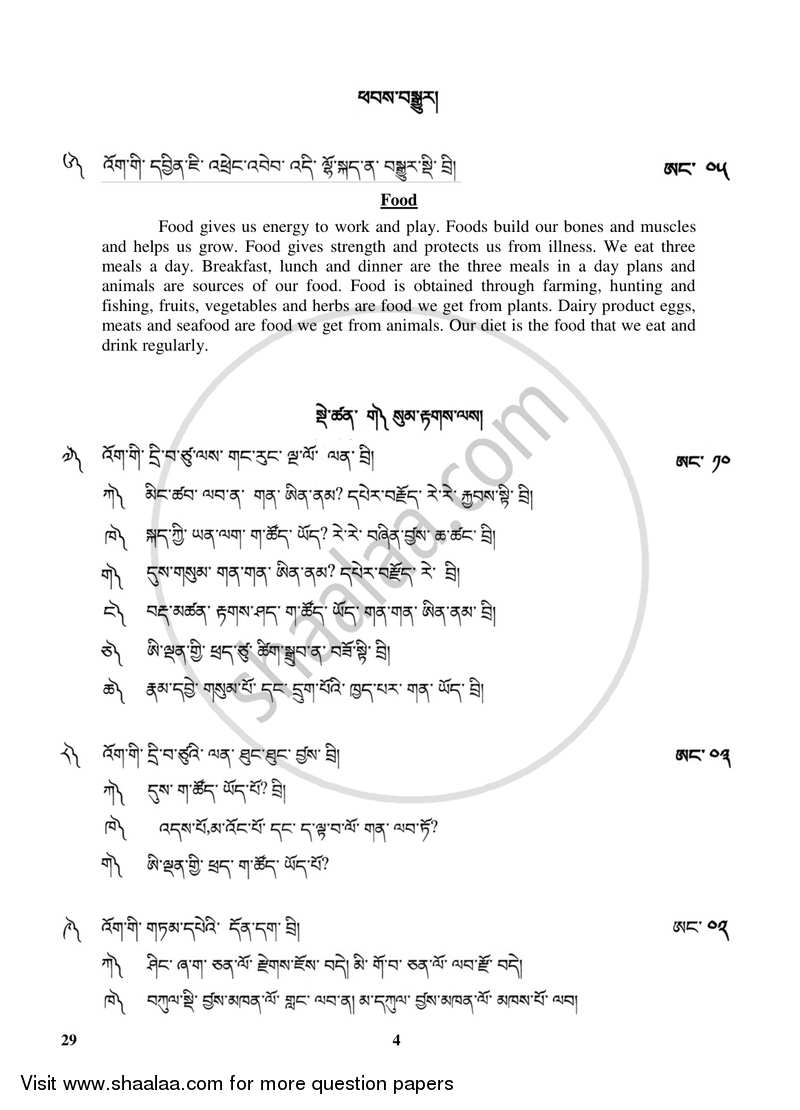 Bhutia 2017-2018 Class 10 - CBSE (Central Board of Secondary Education) question paper with PDF download