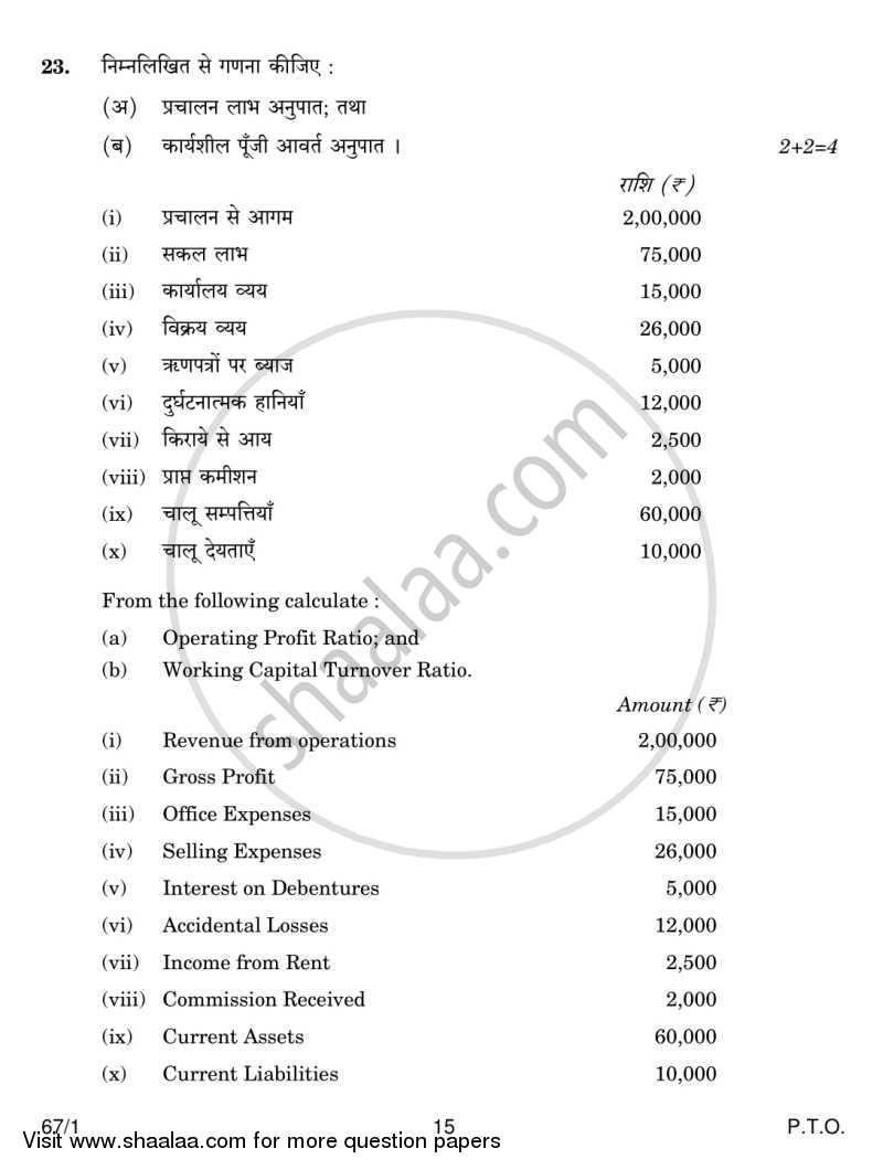 Accountancy 2013-2014 - CBSE 12th - Class 12 - CBSE (Central Board of Secondary Education) question paper with PDF download