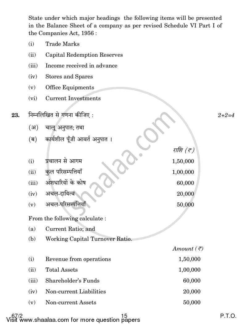 Accountancy 2013-2014 - CBSE 12th - Class 12 - CBSE (Central Board of Secondary Education) question paper with PDF download