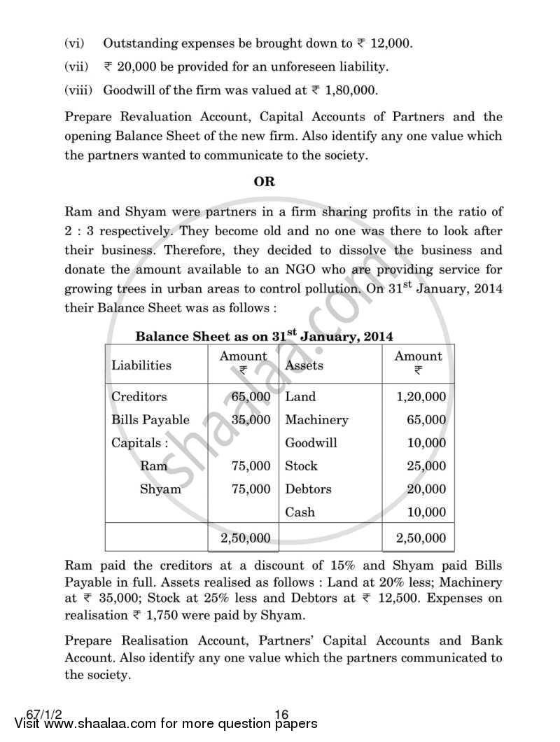 Accountancy 2013-2014 - CBSE 12th - Class 12 - CBSE (Central Board of Secondary Education) question paper with PDF download