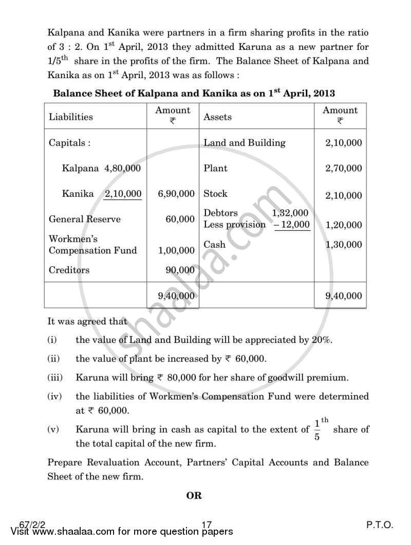 Accountancy 2013-2014 - CBSE 12th - Class 12 - CBSE (Central Board of Secondary Education) question paper with PDF download