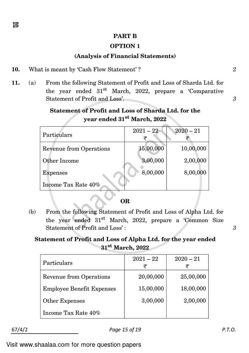 Accountancy 2021-2022 - CBSE 12th - Class 12 - CBSE (Central Board of Secondary Education) question paper with PDF download