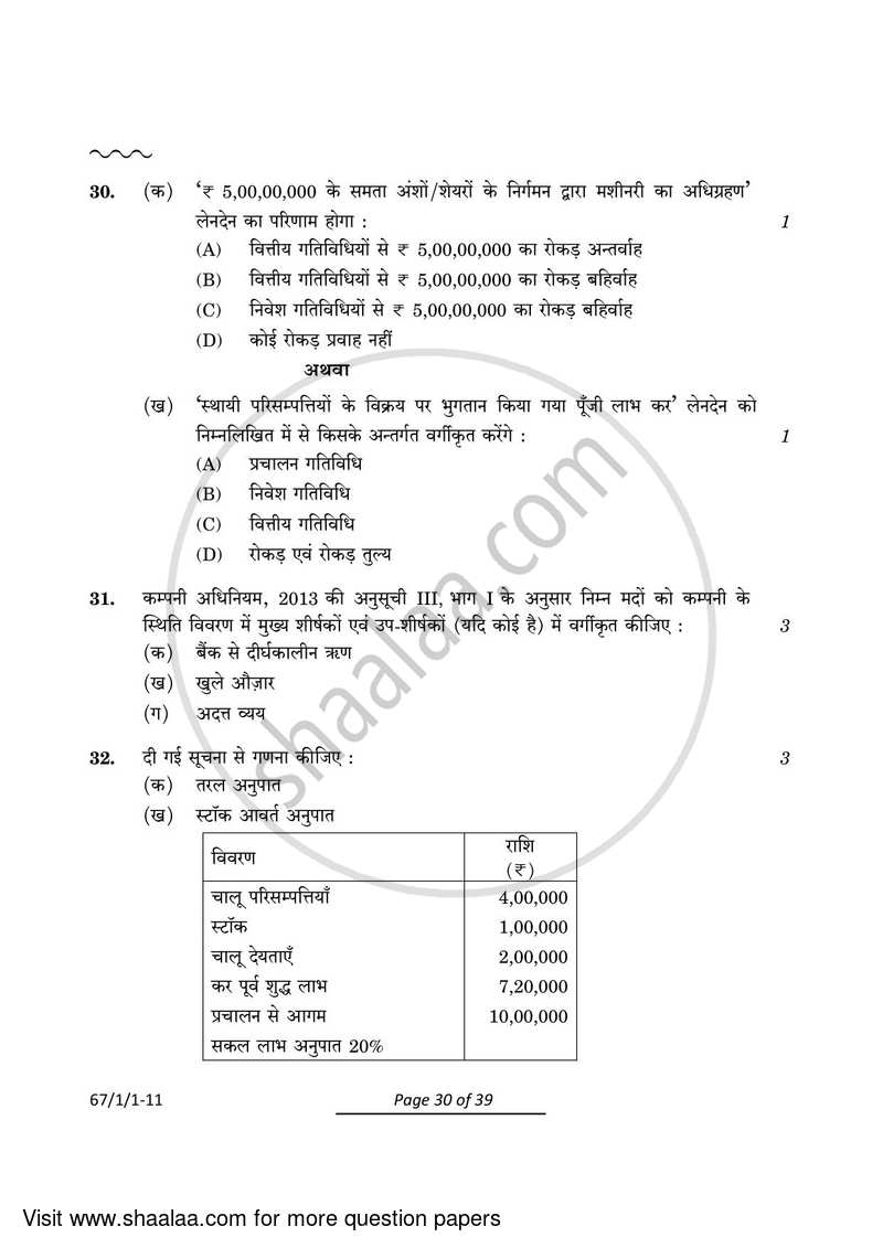 Accountancy 2023-2024 - CBSE 12th - Class 12 - CBSE (Central Board of Secondary Education) question paper with PDF download