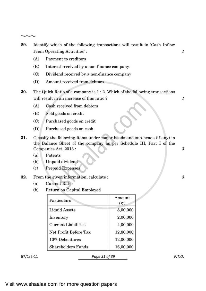 Accountancy 2023-2024 - CBSE 12th - Class 12 - CBSE (Central Board of Secondary Education) question paper with PDF download