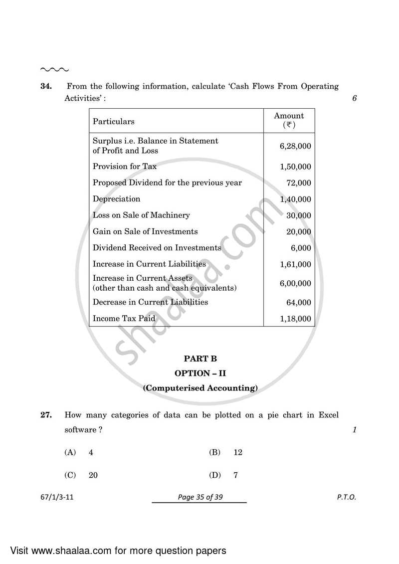 Accountancy 2023-2024 - CBSE 12th - Class 12 - CBSE (Central Board of Secondary Education) question paper with PDF download