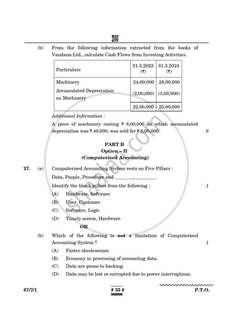 Accountancy 2024-2025 - CBSE 12th - Class 12 - CBSE (Central Board of Secondary Education) question paper with PDF download