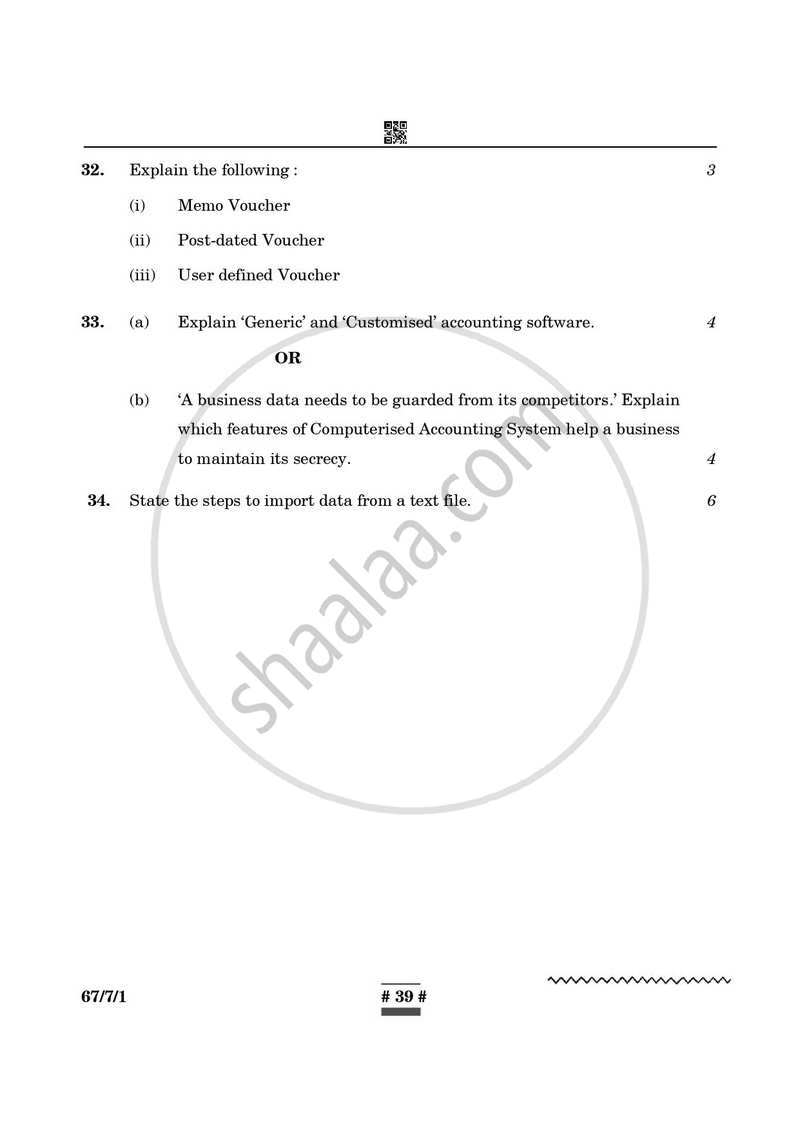 Accountancy 2024-2025 - CBSE 12th - Class 12 - CBSE (Central Board of Secondary Education) question paper with PDF download