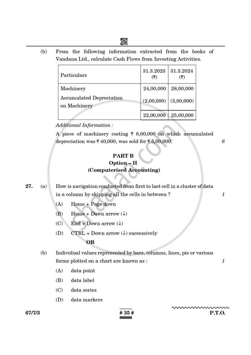 Accountancy 2024-2025 - CBSE 12th - Class 12 - CBSE (Central Board of Secondary Education) question paper with PDF download