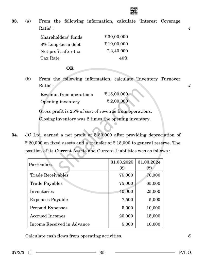 Accountancy 2025-2026 - CBSE 12th - Class 12 - CBSE (Central Board of Secondary Education) question paper with PDF download