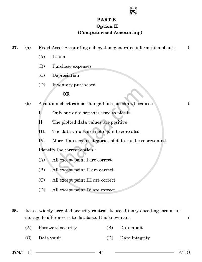 Accountancy 2025-2026 - CBSE 12th - Class 12 - CBSE (Central Board of Secondary Education) question paper with PDF download