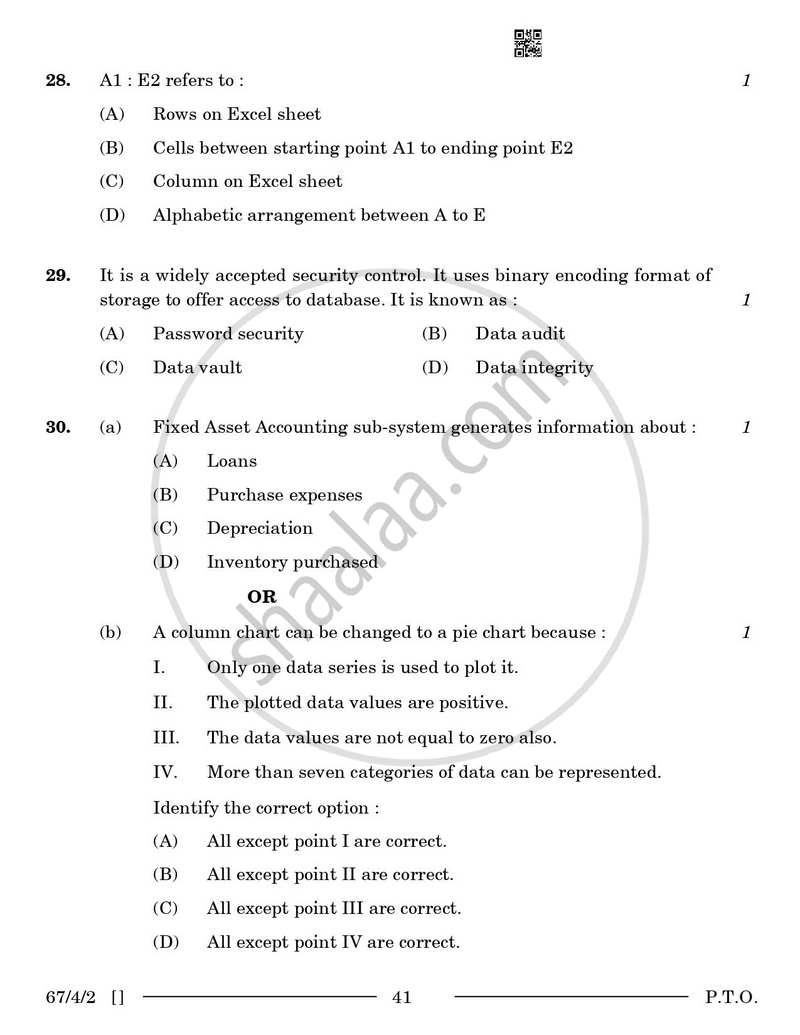 Accountancy 2025-2026 - CBSE 12th - Class 12 - CBSE (Central Board of Secondary Education) question paper with PDF download