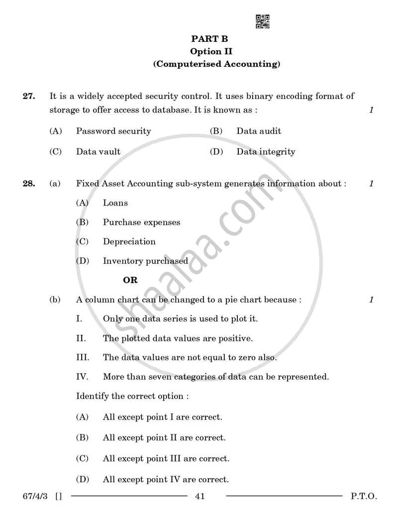 Accountancy 2025-2026 - CBSE 12th - Class 12 - CBSE (Central Board of Secondary Education) question paper with PDF download