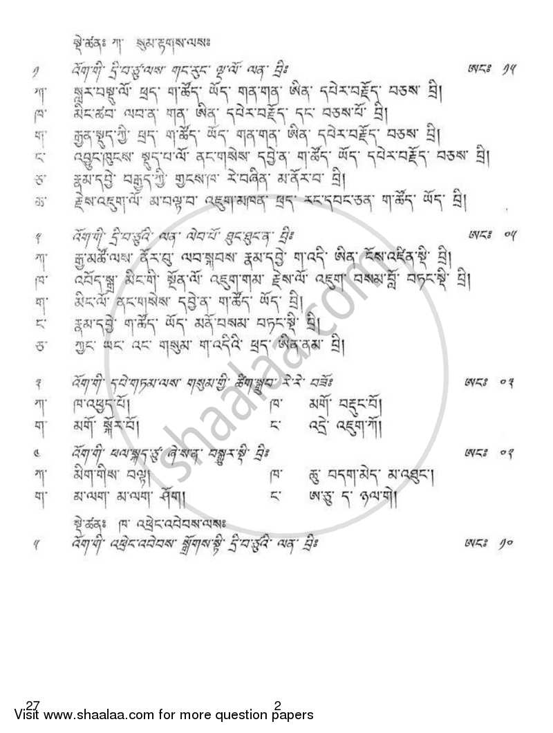 Bhutia 2016-2017 - CBSE 12th - Class 12 - CBSE (Central Board of Secondary Education) question paper with PDF download