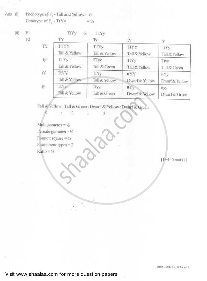 Biology 2007-2008 - CBSE 12th - Class 12 - CBSE (Central Board of Secondary Education) question paper with PDF download