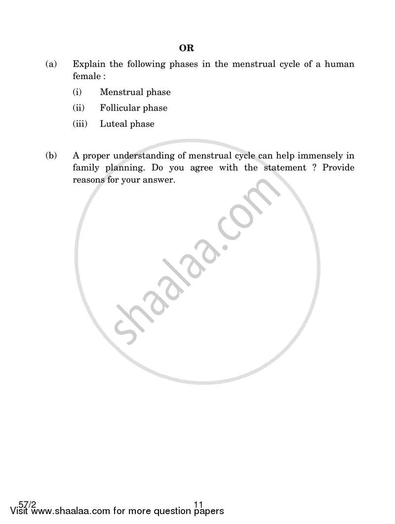 Biology 2016-2017 - CBSE 12th - Class 12 - CBSE (Central Board of Secondary Education) question paper with PDF download