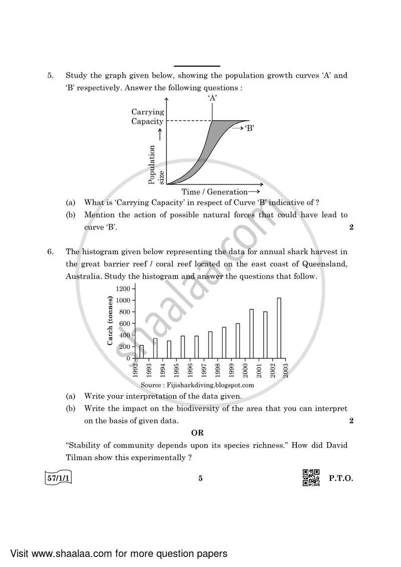 Biology 2021-2022 - CBSE 12th - Class 12 - CBSE (Central Board of Secondary Education) question paper with PDF download