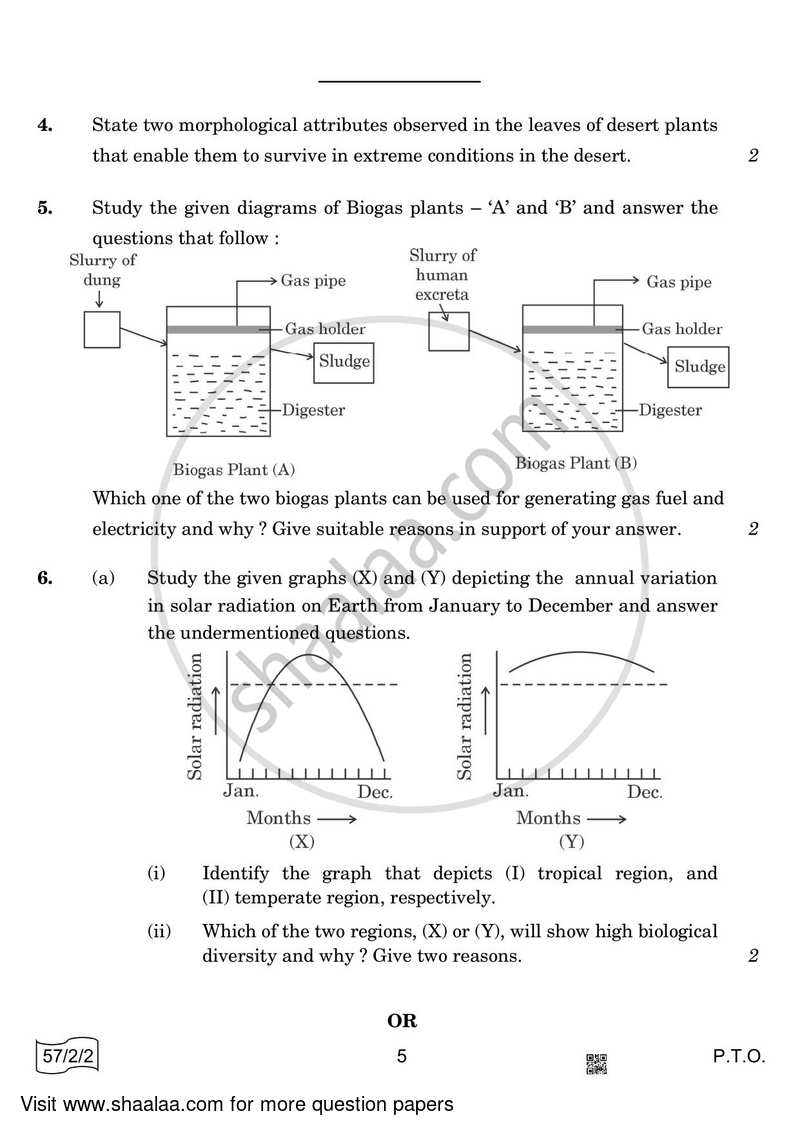 Biology 2021-2022 - CBSE 12th - Class 12 - CBSE (Central Board of Secondary Education) question paper with PDF download