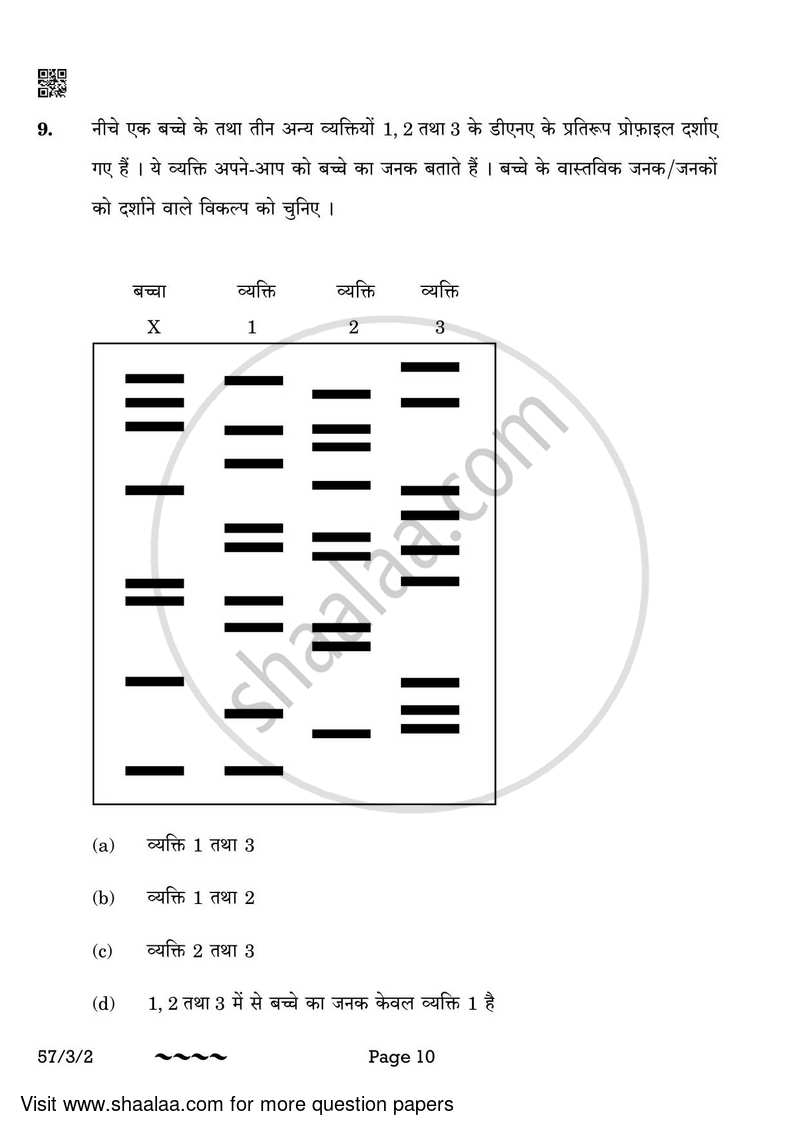 Biology 2022-2023 - CBSE 12th - Class 12 - CBSE (Central Board of Secondary Education) question paper with PDF download