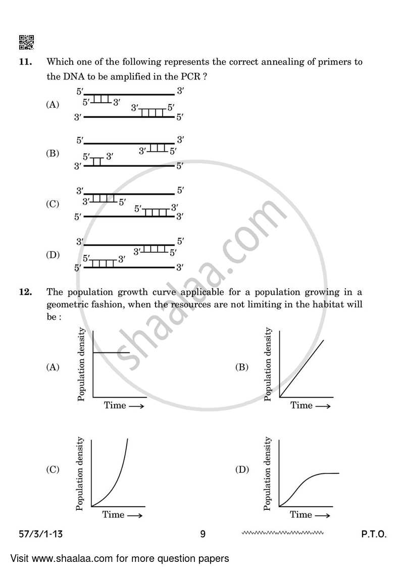 Biology 2023-2024 - CBSE 12th - Class 12 - CBSE (Central Board of Secondary Education) question paper with PDF download
