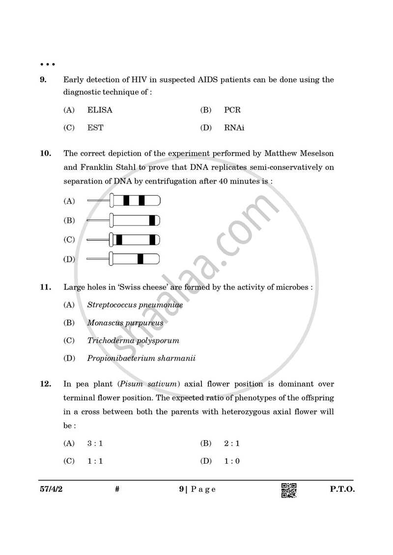 Biology 2024-2025 - CBSE 12th - Class 12 - CBSE (Central Board of Secondary Education) question paper with PDF download