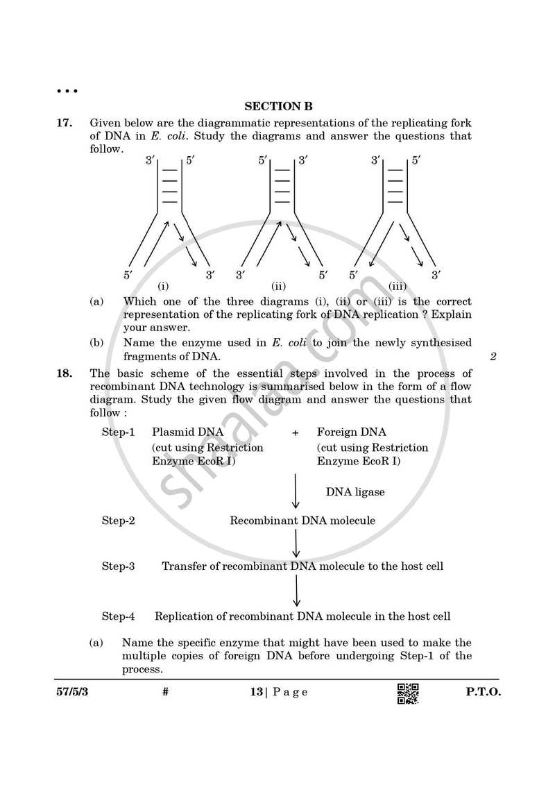Biology 2024-2025 - CBSE 12th - Class 12 - CBSE (Central Board of Secondary Education) question paper with PDF download