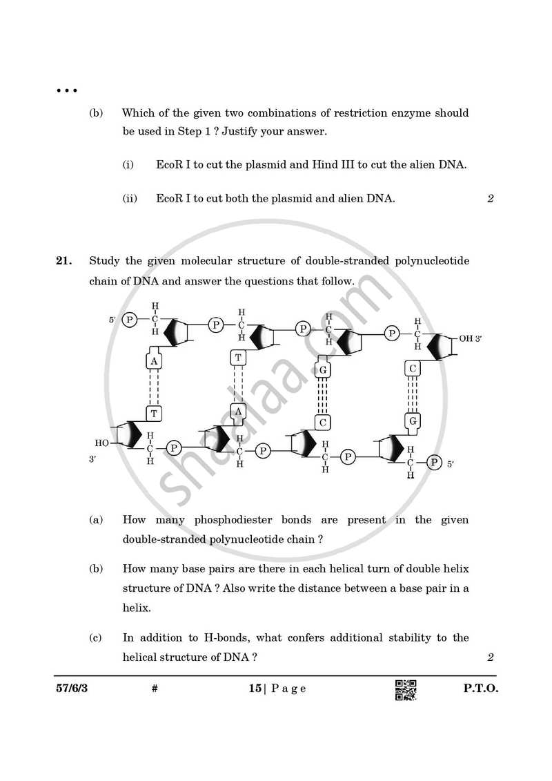 Biology 2024-2025 - CBSE 12th - Class 12 - CBSE (Central Board of Secondary Education) question paper with PDF download