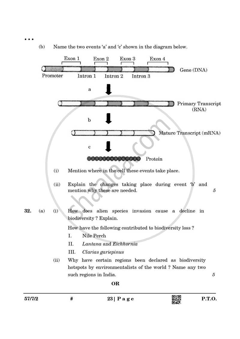 Biology 2024-2025 - CBSE 12th - Class 12 - CBSE (Central Board of Secondary Education) question paper with PDF download