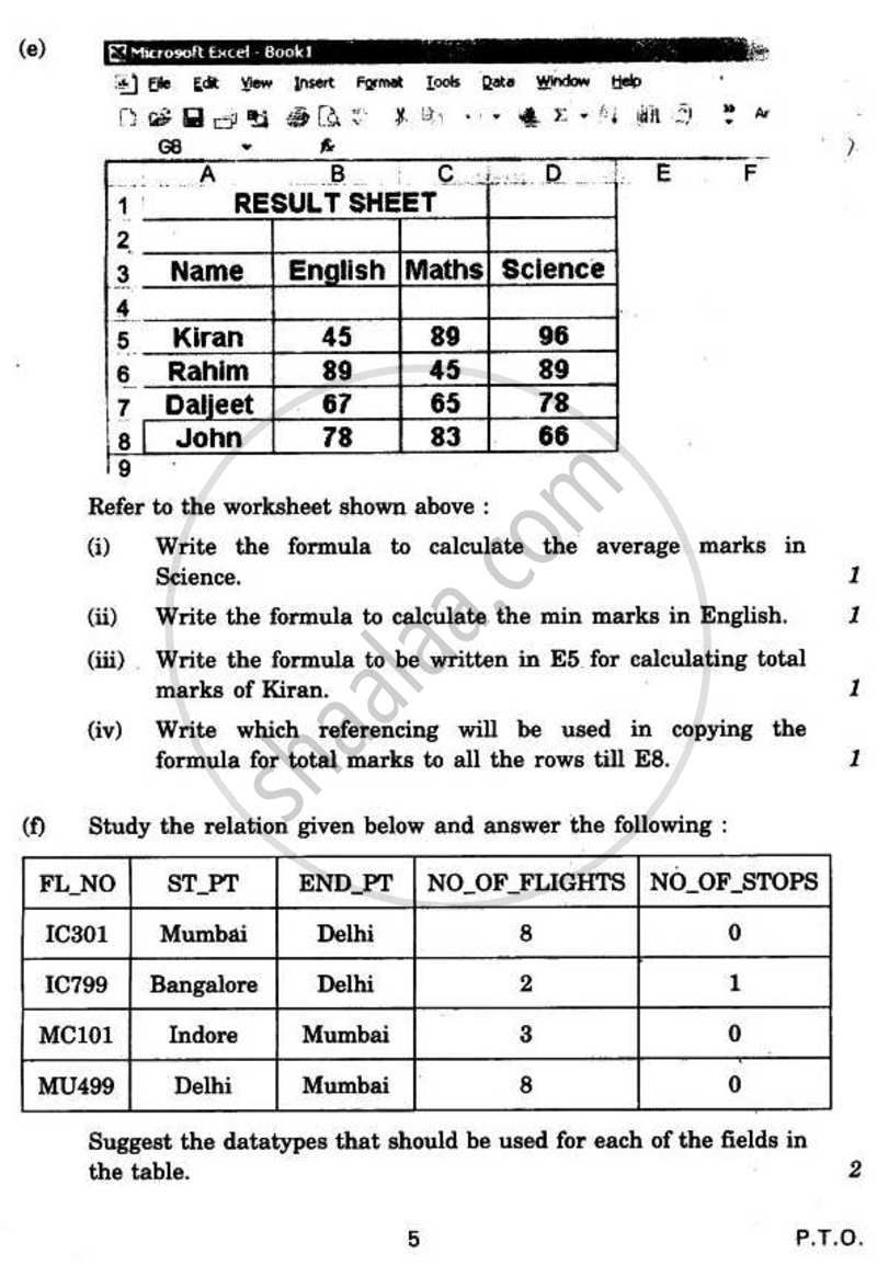 Business Data Processing 2010-2011 - CBSE 12th - Class 12 - CBSE (Central Board of Secondary Education) question paper with PDF download