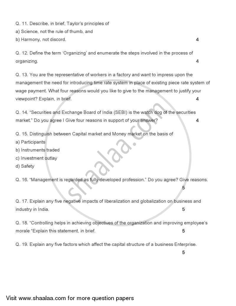 Business Studies 2004-2005 - CBSE 12th - Class 12 - CBSE (Central Board of Secondary Education) question paper with PDF download