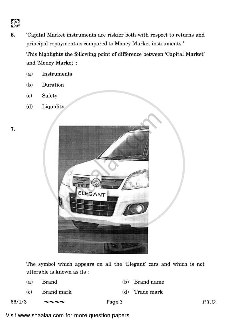 Business Studies 2022-2023 - CBSE 12th - Class 12 - CBSE (Central Board of Secondary Education) question paper with PDF download