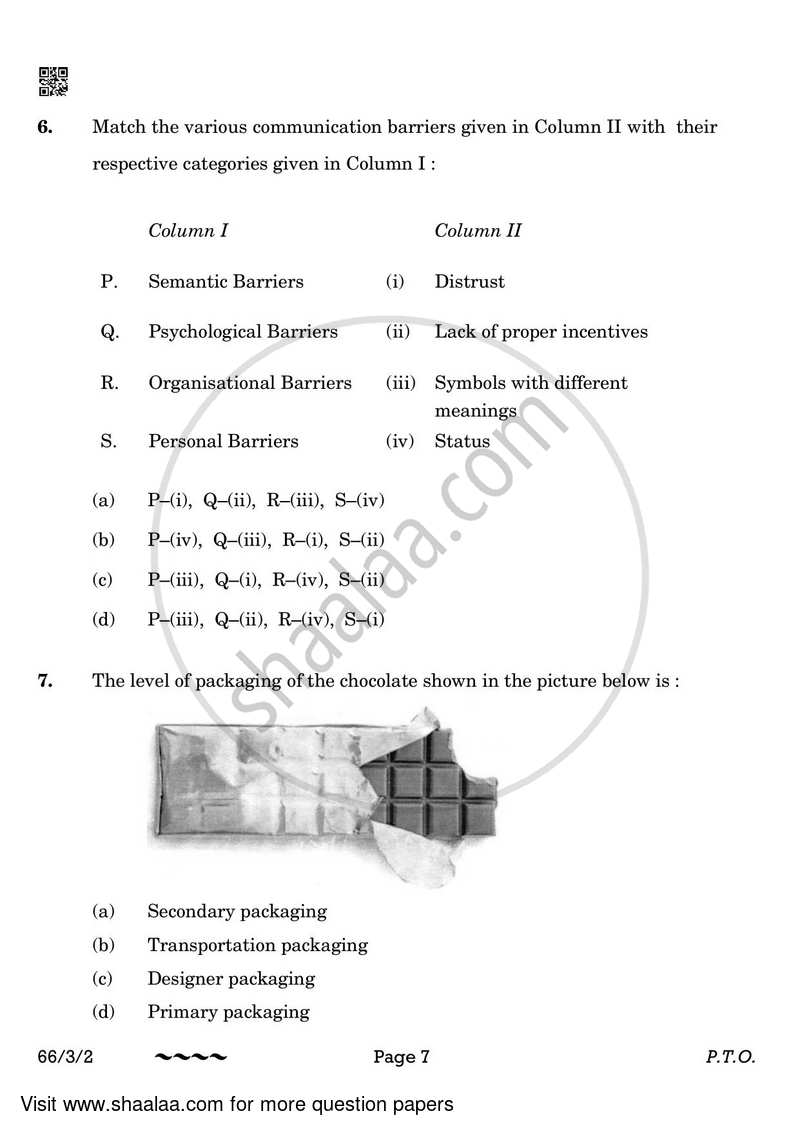Business Studies 2022-2023 - CBSE 12th - Class 12 - CBSE (Central Board of Secondary Education) question paper with PDF download