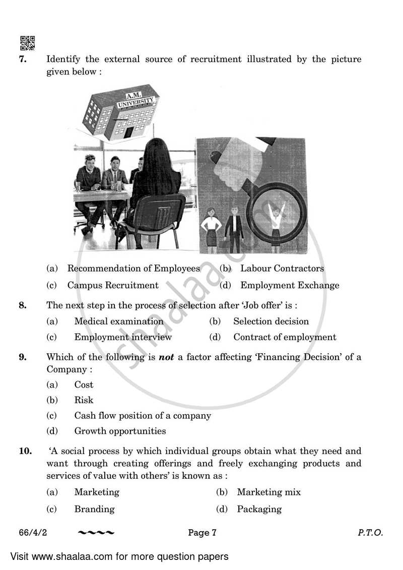 Business Studies 2022-2023 - CBSE 12th - Class 12 - CBSE (Central Board of Secondary Education) question paper with PDF download