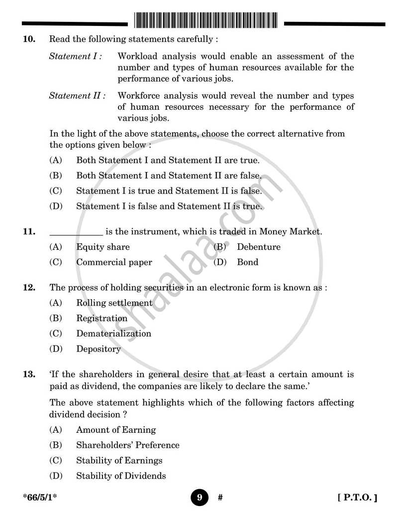 Business Studies 2024-2025 - CBSE 12th - Class 12 - CBSE (Central Board of Secondary Education) question paper with PDF download