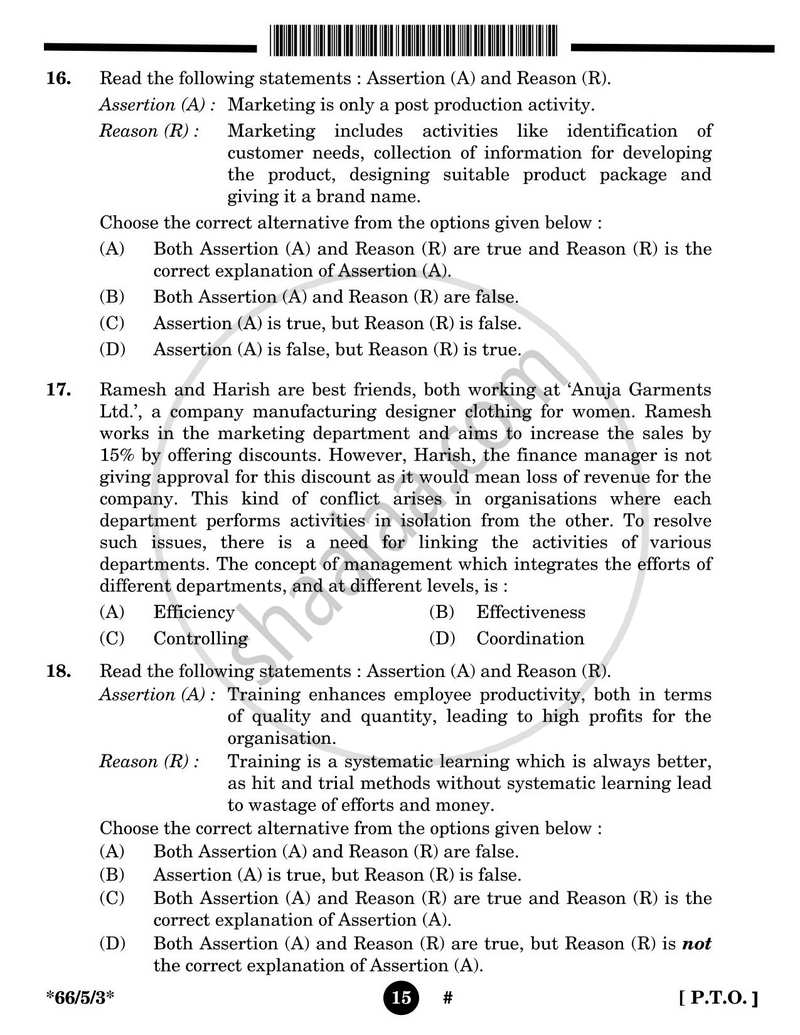Business Studies 2024-2025 - CBSE 12th - Class 12 - CBSE (Central Board of Secondary Education) question paper with PDF download