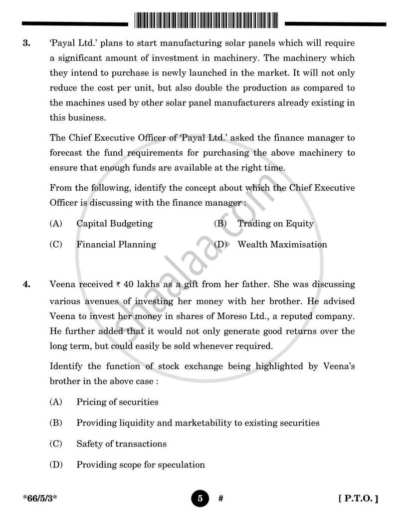 Business Studies 2024-2025 - CBSE 12th - Class 12 - CBSE (Central Board of Secondary Education) question paper with PDF download