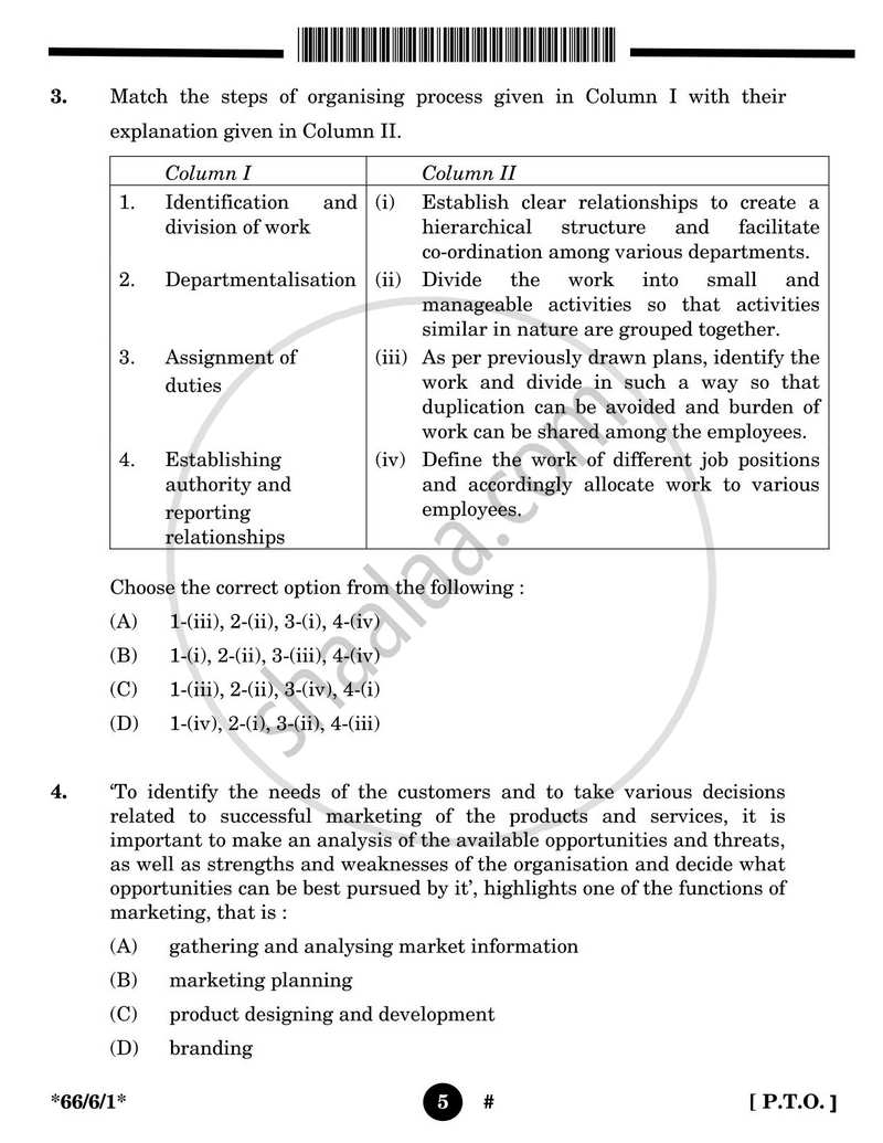 Business Studies 2024-2025 - CBSE 12th - Class 12 - CBSE (Central Board of Secondary Education) question paper with PDF download
